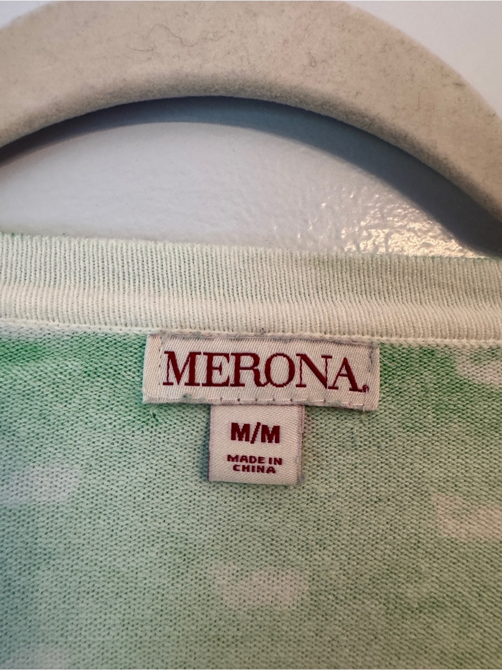 Merona Mint Green Whale-Print V-Neck Cardigan - Picture 4 of 9